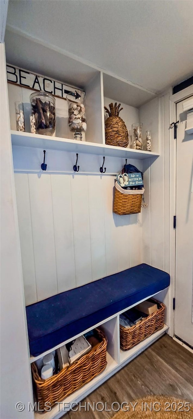 108256 Pike St, Checotah, OK 74426 - mudroom featuring wood finished floors