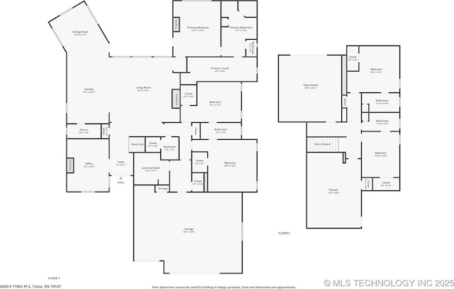 4603 E 118th Pl, Tulsa, OK 74137 - view of home floor plan
