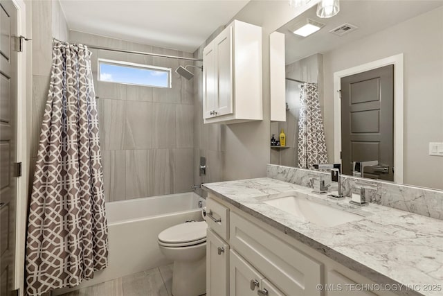 4603 E 118th Pl, Tulsa, OK 74137 - bathroom featuring vanity and shower / bathtub combination with curtain