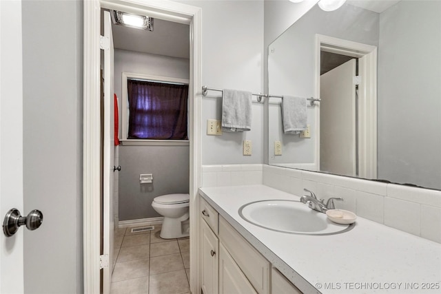2900 S Cedar Ct, Broken Arrow, OK 74012 - bathroom with vanity and tile patterned floors