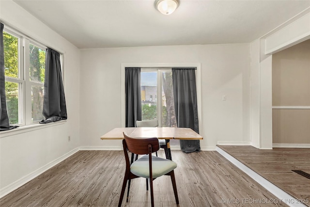 2900 S Cedar Ct, Broken Arrow, OK 74012 - dining space with plenty of natural light and wood finished floors
