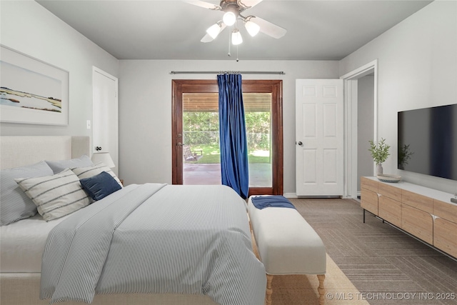 2900 S Cedar Ct, Broken Arrow, OK 74012 - bedroom with carpet floors and a ceiling fan