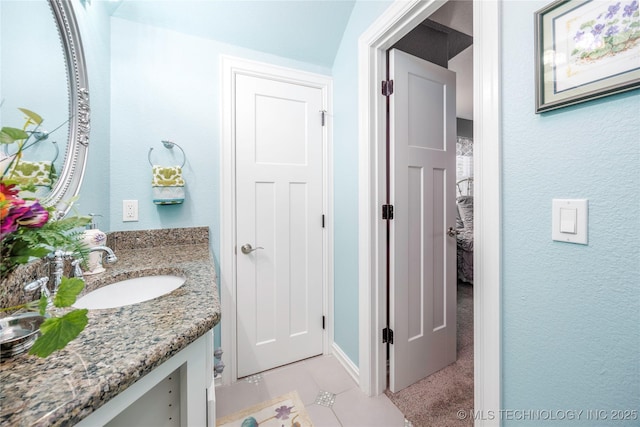 1528 Smysor Dr, Bartlesville, OK 74006 - bathroom featuring vanity and tile patterned floors