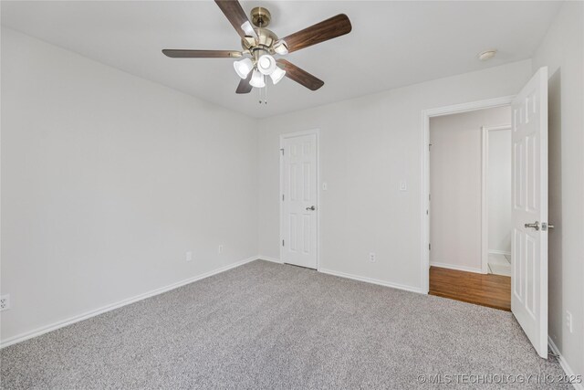 2629 S 13th St, Broken Arrow, OK 74012 - unfurnished bedroom featuring carpet floors and ceiling fan