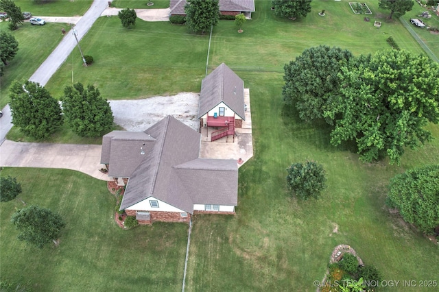 10672 E Canyon Oaks Ct, Claremore, OK 74017 - aerial view of property and surrounding area