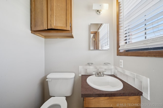 126 Birch Dr, Mannford, OK 74044 - half bathroom with toilet and vanity