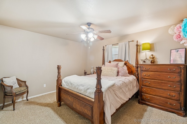 8702 N 140th Ter, Owasso, OK 74055 - carpeted bedroom featuring ceiling fan and baseboards