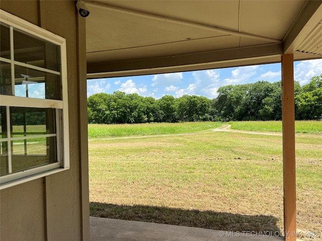 16547 County Road 1600, Ada, OK 74820 - view of grassy yard with view of wooded area