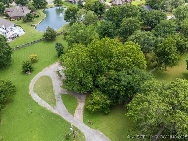 12725 S 168th E Ave, Broken Arrow, OK 74011 - aerial view of property and surrounding area with a large body of water