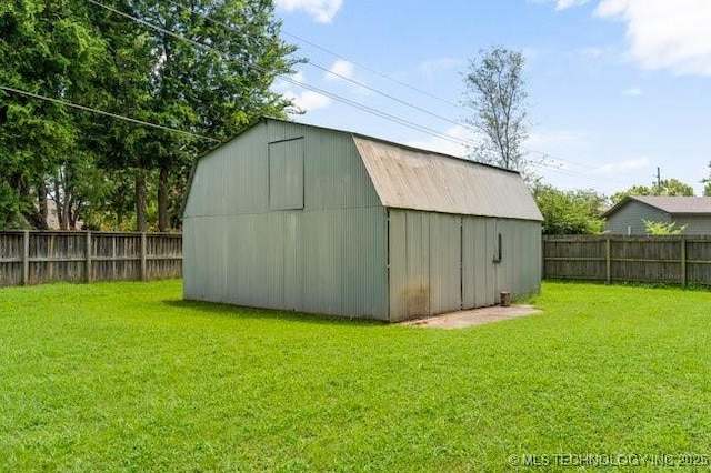 12725 S 168th E Ave, Broken Arrow, OK 74011 - view of barn with a fenced backyard