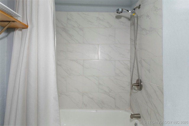 6711 E 10th St, Tulsa, OK 74112 - full bath with shower / bath combination with curtain