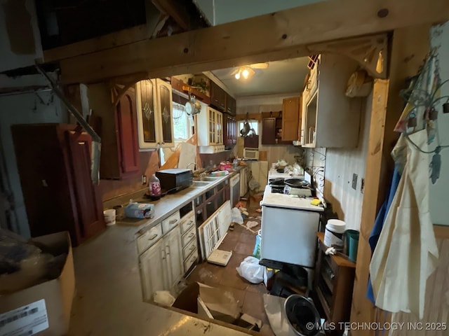1225 S Quaker Ave, Tulsa, OK 74120 - kitchen with light countertops and dishwasher