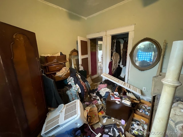 1225 S Quaker Ave, Tulsa, OK 74120 - misc room with ornamental molding