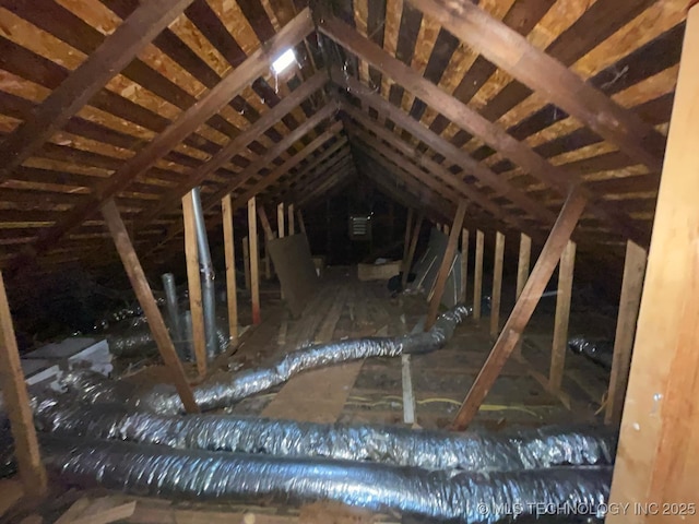 1225 S Quaker Ave, Tulsa, OK 74120 - view of unfinished attic