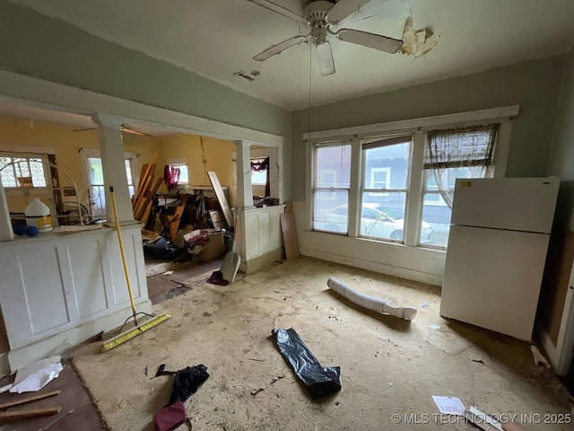 1225 S Quaker Ave, Tulsa, OK 74120 - spare room with ceiling fan and plenty of natural light