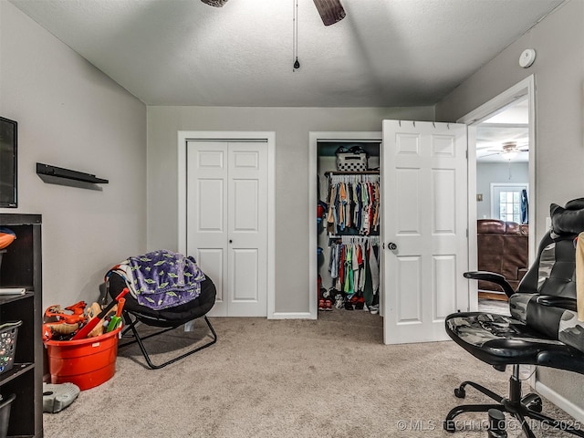 310 W Lee Ave, Sapulpa, OK 74066 - game room featuring ceiling fan and carpet floors