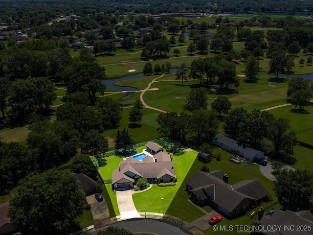 6429 Clear Creek Loop, Bartlesville, OK 74006 - bird's eye view of a large body of water and a golf club