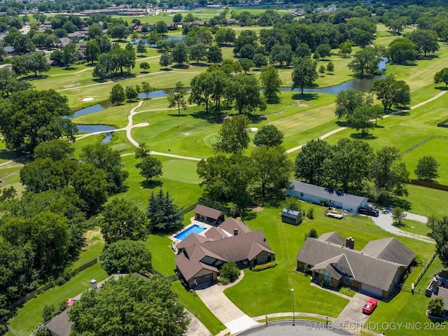 6429 Clear Creek Loop, Bartlesville, OK 74006 - drone / aerial view of a nearby body of water and a local golf course