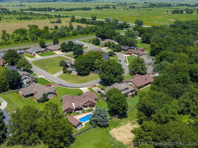 6429 Clear Creek Loop, Bartlesville, OK 74006 - aerial view of residential area featuring a pool