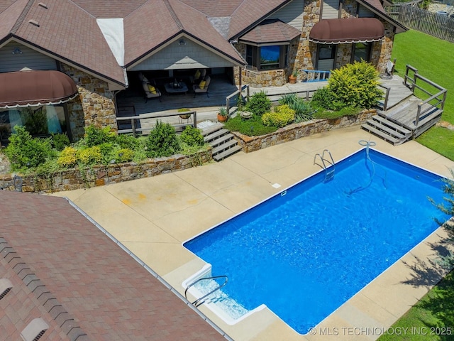 6429 Clear Creek Loop, Bartlesville, OK 74006 - view of swimming pool