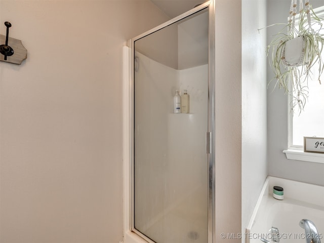 3409 E Quebec St, Broken Arrow, OK 74014 - full bathroom featuring a shower stall and a bath