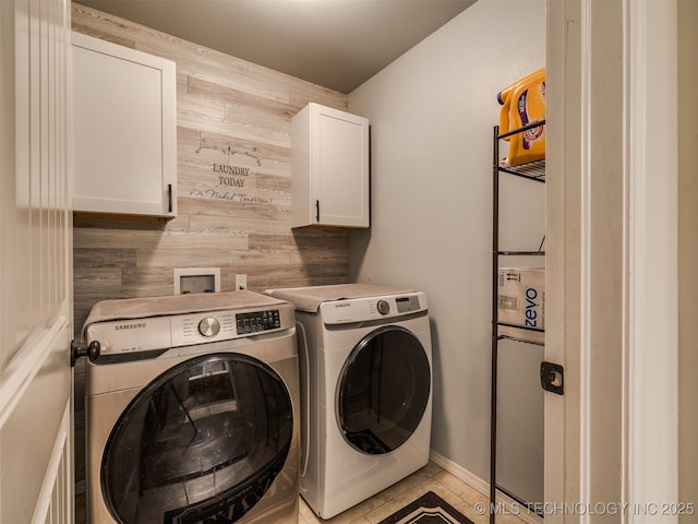3409 E Quebec St, Broken Arrow, OK 74014 - washroom with cabinet space and washer and clothes dryer