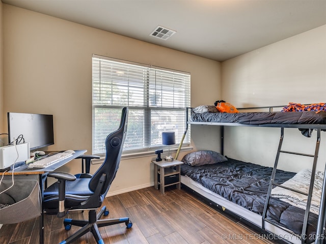 3409 E Quebec St, Broken Arrow, OK 74014 - bedroom with wood finished floors and an office area