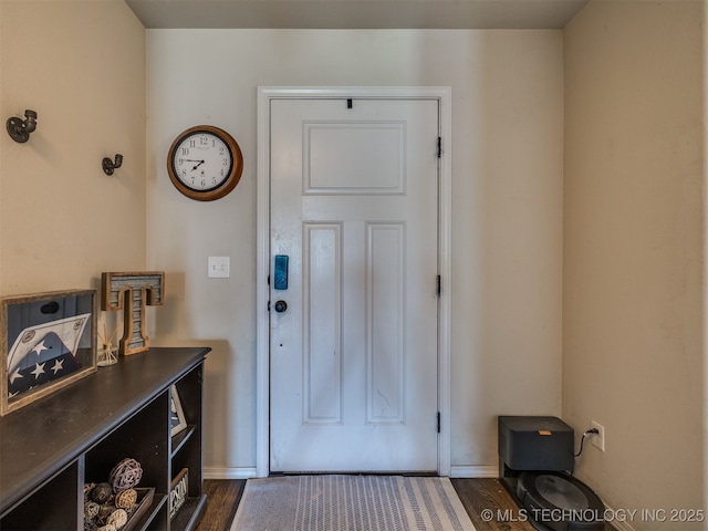 3409 E Quebec St, Broken Arrow, OK 74014 - foyer with dark wood finished floors