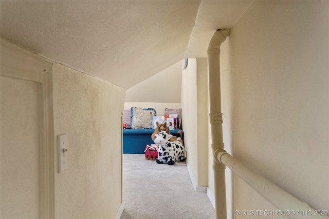 6530 E 106th St, Tulsa, OK 74133 - corridor featuring carpet and lofted ceiling