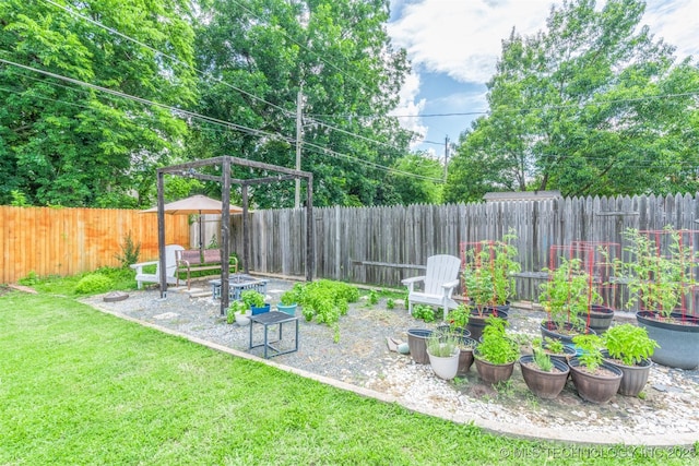 2648 E 2nd St, Tulsa, OK 74104 - fenced backyard featuring a vegetable garden