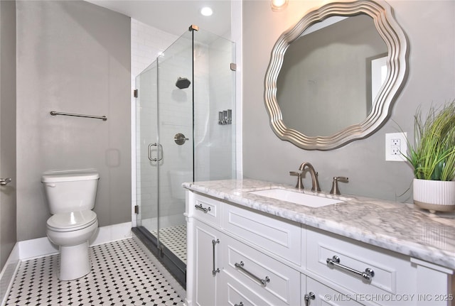 2020 E 14th St, Tulsa, OK 74104 - full bathroom featuring vanity and a stall shower