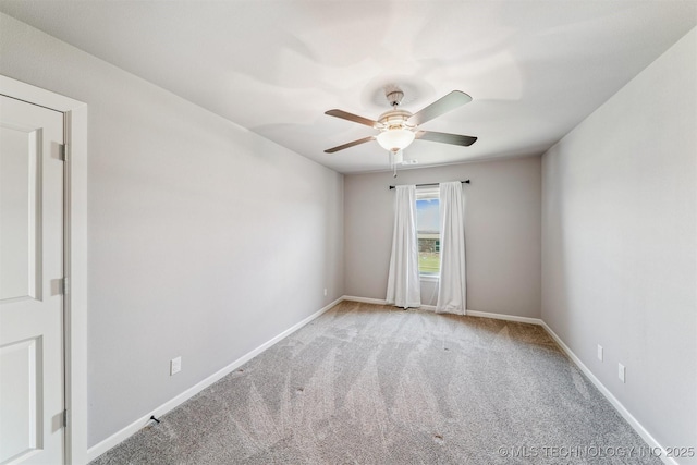 6107 E 127th St N, Collinsville, OK 74021 - unfurnished room with ceiling fan and carpet floors