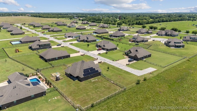 6107 E 127th St N, Collinsville, OK 74021 - aerial view of residential area