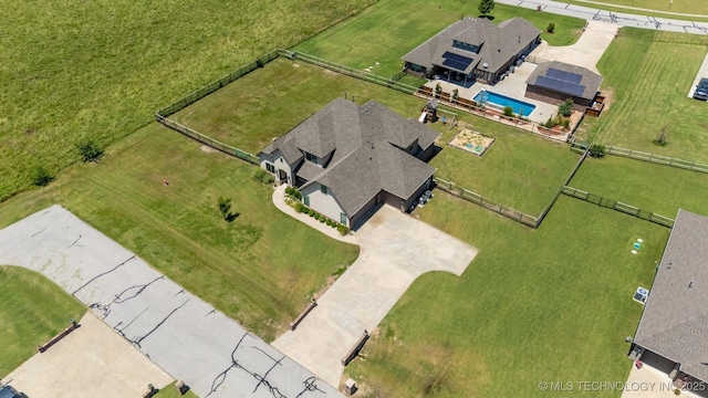 6107 E 127th St N, Collinsville, OK 74021 - bird's eye view of a pool area
