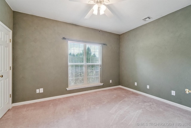 1701 N Skinner Ave, Drumright, OK 74030 - carpeted empty room with ceiling fan and baseboards