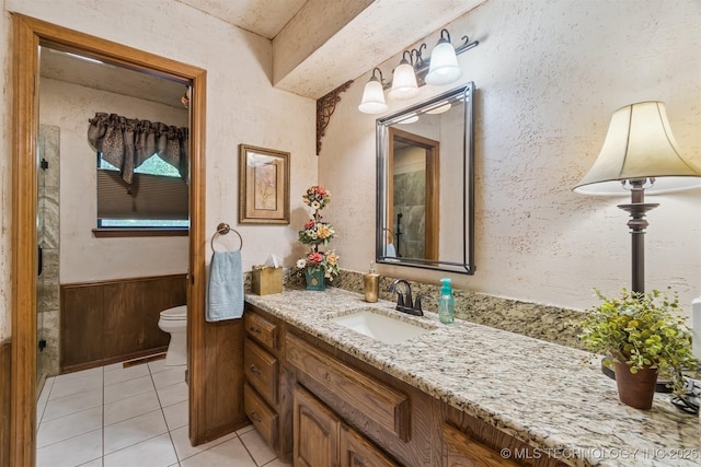 1605 N Skinner Ave, Drumright, OK 74030 - bathroom featuring vanity and tile patterned flooring