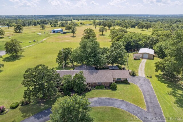 1605 N Skinner Ave, Drumright, OK 74030 - overview of rural landscape