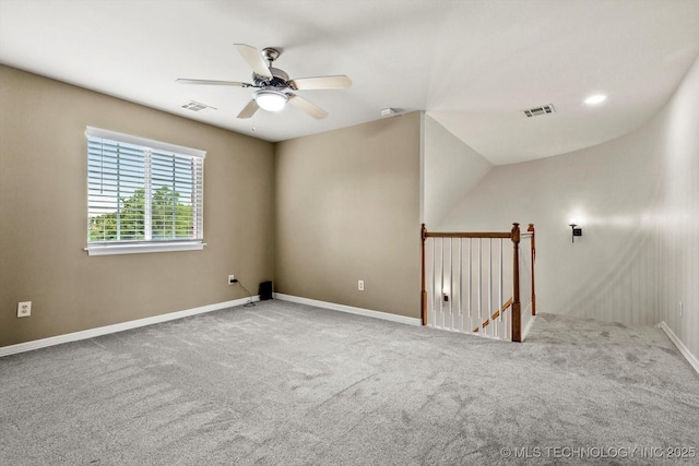 4207 S 69th W Ave, Tulsa, OK 74107 - carpeted spare room with a ceiling fan and baseboards