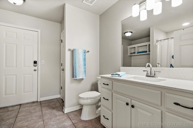 4207 S 69th W Ave, Tulsa, OK 74107 - bathroom featuring vanity and tile patterned floors