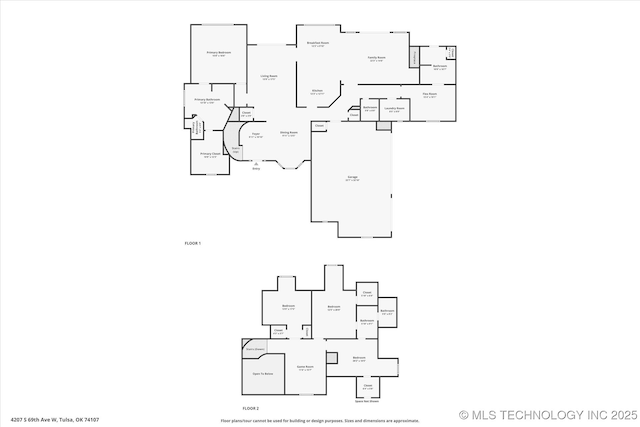 4207 S 69th W Ave, Tulsa, OK 74107 - view of home floor plan