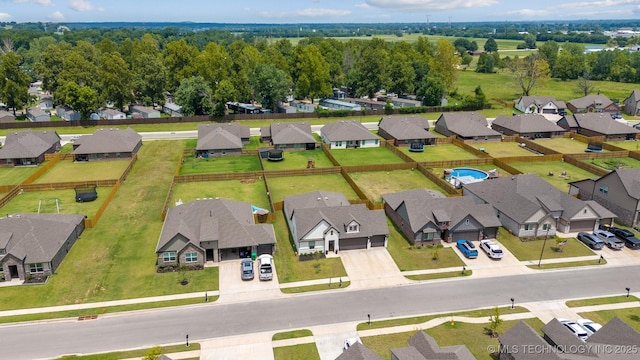 7117 E 154th Pl S, Bixby, OK 74008 - aerial perspective of suburban area