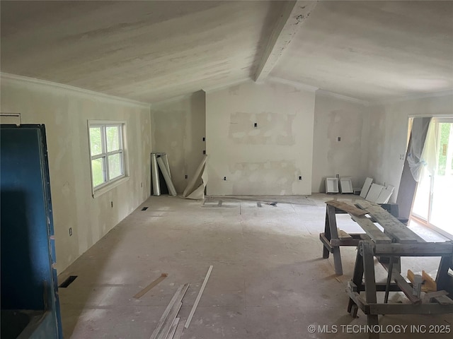 18321 S 103rd W Ave, Sapulpa, OK 74066 - unfurnished living room with crown molding