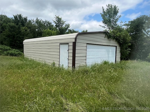 18321 S 103rd W Ave, Sapulpa, OK 74066 - view of detached garage