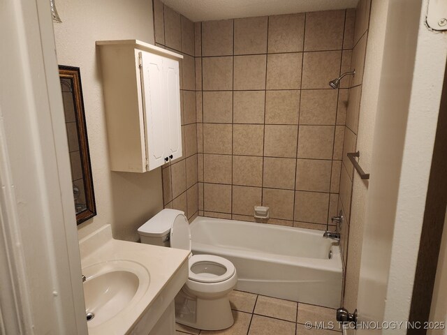 1669 S Pine Ave W, Broken Arrow, OK 74012 - full bath with tile patterned flooring, vanity, and tub / shower combination