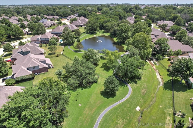 7816 E Galveston St, Broken Arrow, OK 74014 - aerial overview of property's location featuring a large body of water and nearby suburban area