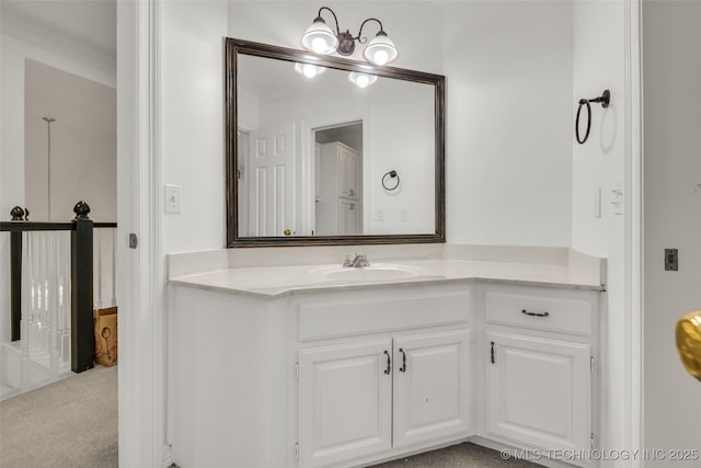5414 E 109th Pl, Tulsa, OK 74137 - bathroom featuring vanity and crown molding