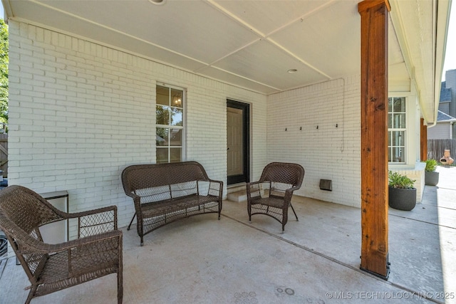 5414 E 109th Pl, Tulsa, OK 74137 - view of patio featuring an outdoor living space