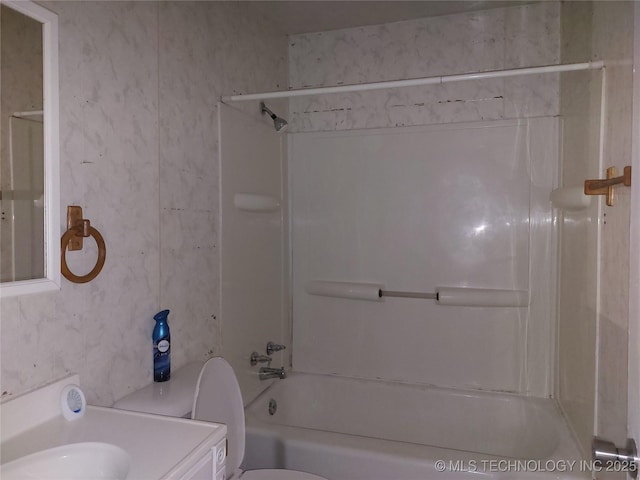 1713 E 10th St, Okmulgee, OK 74447 - full bathroom with shower / washtub combination and vanity
