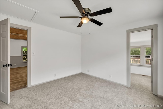 511 S Maple St, Sapulpa, OK 74066 - carpeted spare room with healthy amount of natural light and ceiling fan