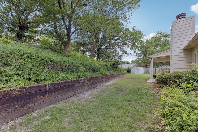 2244 W 45th St, Tulsa, OK 74107 - view of yard featuring a shed